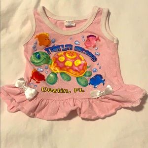 Baby girl turtle top
